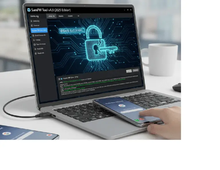 SamFw Tool v4.9 (2025) – Instant One-Click FRP Bypass for Samsung, Xiaomi & LG Devices