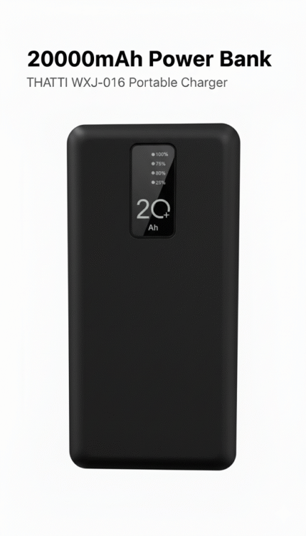 THATTI WXJ-016 20000mAh Power Bank Portable Charger with Built-in Cables,